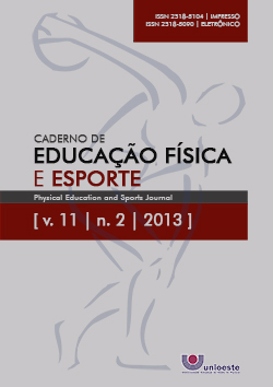 					Visualizar v. 11 n. 2 (2013): Caderno de Educação Física e Esporte
				
