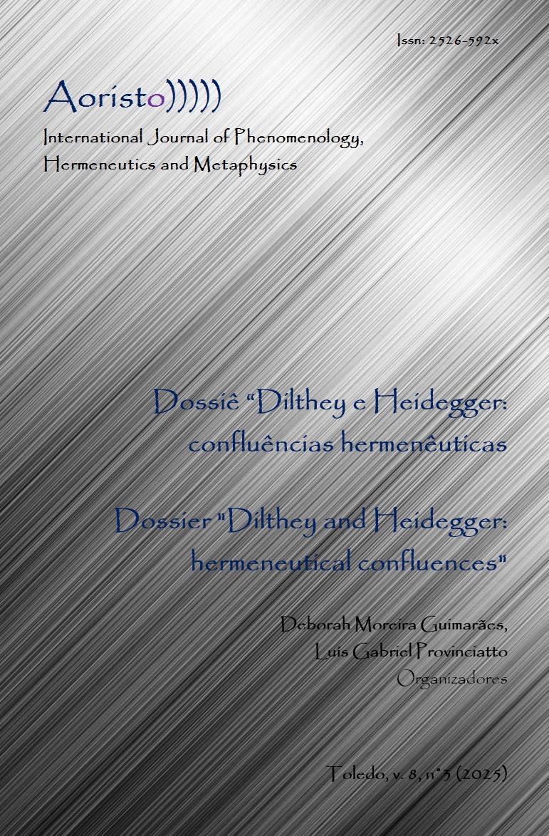 					Afficher Vol. 8 No. 3 (2025): Dossiê "Dilthey e Heidegger: confluências hermenêuticas"
				