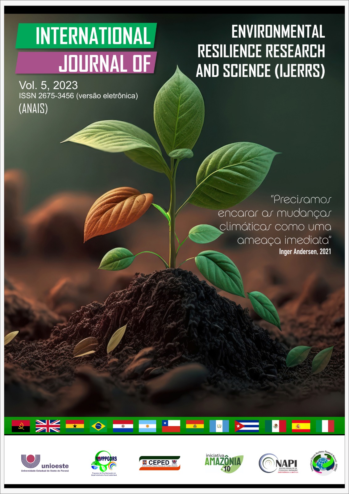 					View Vol. 5 No. 3 (2023): Número Especial do V Workshop Pesquisa Resiliência Ambiental da Rede Resiliência Climática - RIPERC (em edição)
				